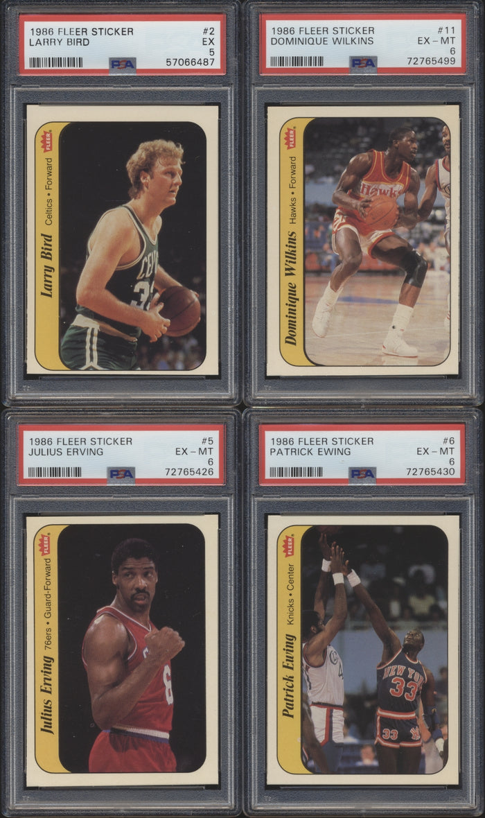 1986 Fleer Basketball Compete Set Group Break #10 (with stickers) Limit 4