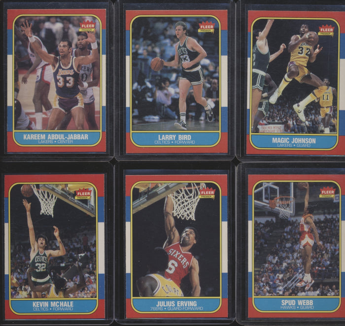 1986 Fleer Basketball Compete Set Group Break #8 (with stickers) Limit 2