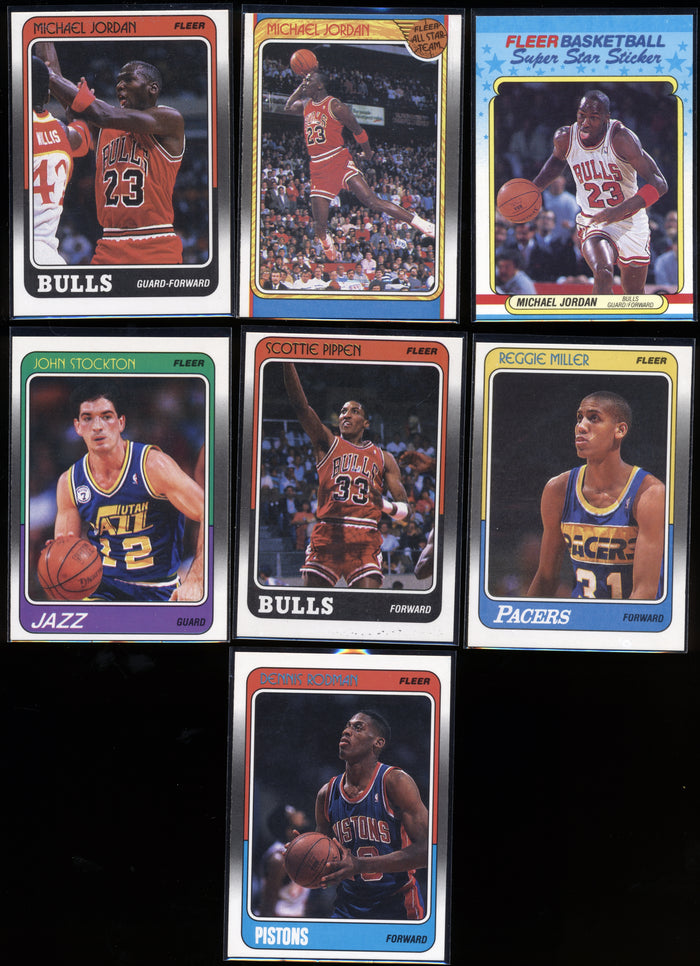 1988 Fleer Basketball Compete Set Group Break #1 (with stickers) Limit 10