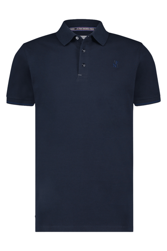 A Fish Named Fred Men's Polo Shirt Navy 99.3001 - Dotique