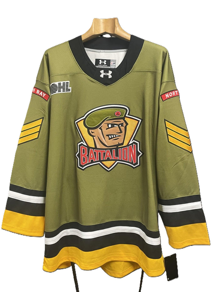 Adult North Bay Battalion Replica Sweater - Green