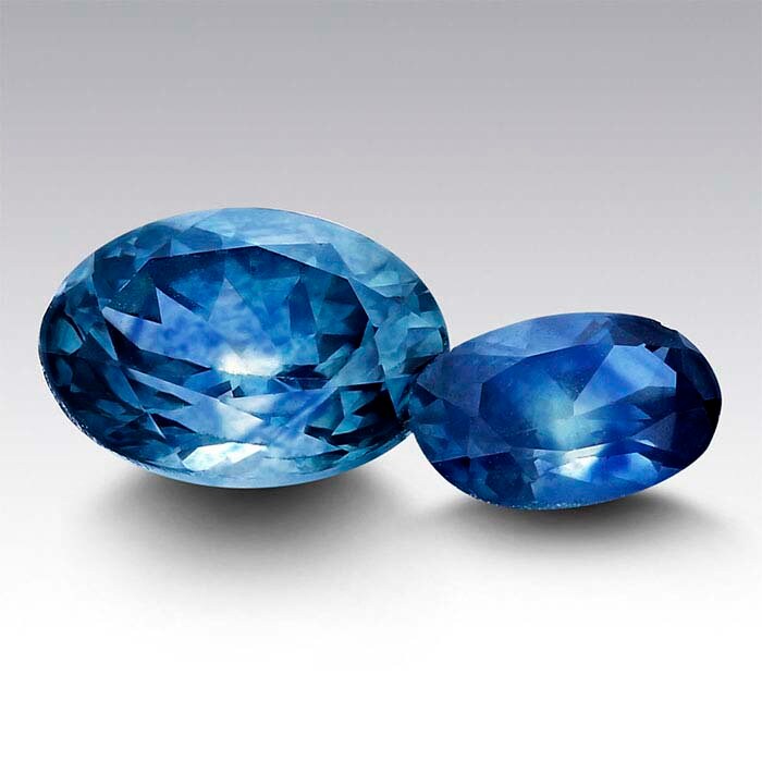 American Mined, Natural Montana Medium Blue Sapphire, 5x3 to 6x4 Oval, VS loose stone, September Birthstone, Mined and Cut in USA