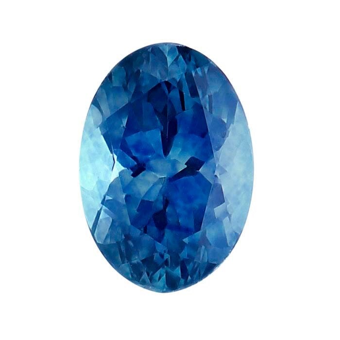 American Mined, Natural Montana Medium Blue Sapphire, 5x3 to 6x4 Oval, VS loose stone, September Birthstone, Mined and Cut in USA
