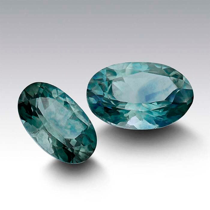 American Mined, Natural Montana Teal Blue Sapphire, 5x3 to 6x4mm Oval, VS loose stone, September Birthstone, Mined and Cut in USA