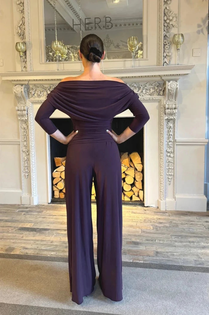 ATOM-LABEL-Carbon-Jersey-Jumpsuit-with-Sleeve-in-Blackcurrant--Regular-Length--2