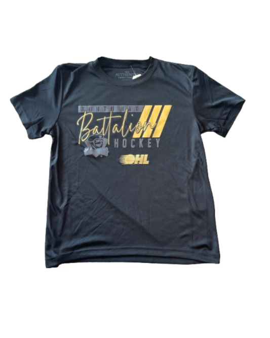 AUTHENTIC Youth Dry Fit Black T-Shirt