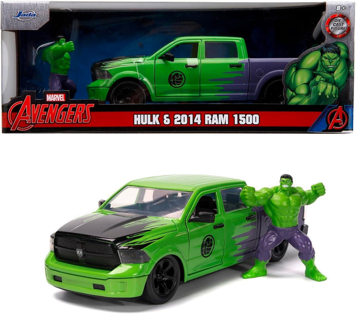 Avengers: 2014 - Ram 1500 w/ Hulk Hollywood Rides 1:24 Scale Die Cast Vehicle