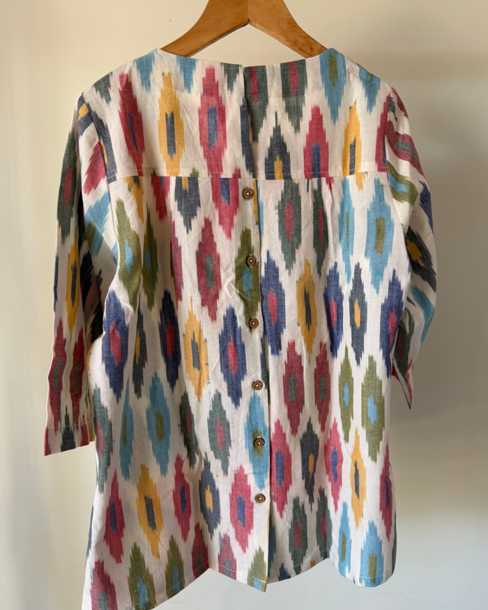 Avni Top - Multi coloured Ikat