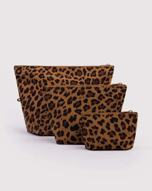 BAGGU GO POUCH SET-LEOPARD