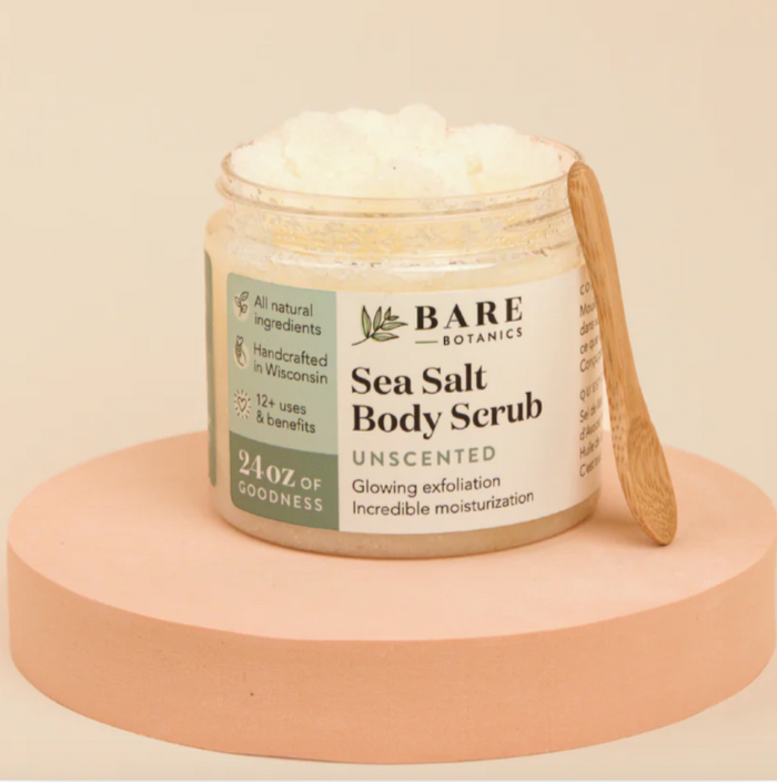 Bare Botanics Unscented Salt Scrub