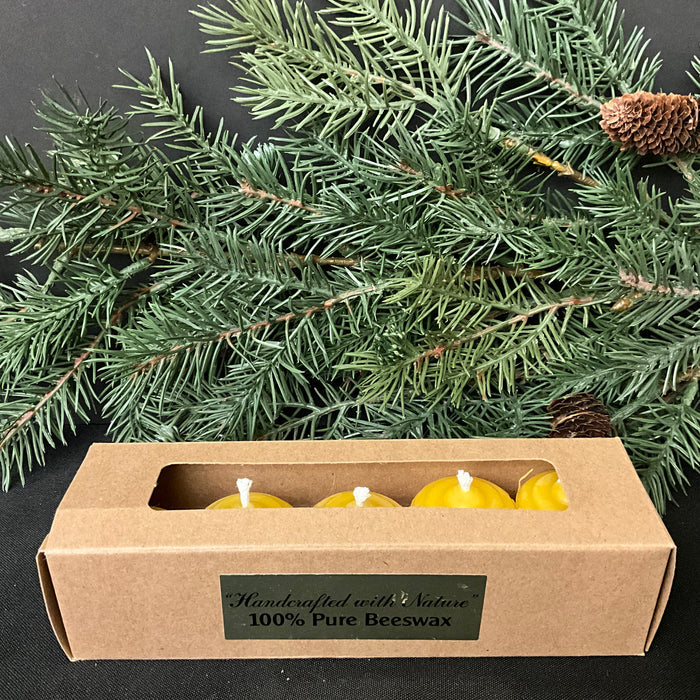 Beeswax Votive candles - box of 4
