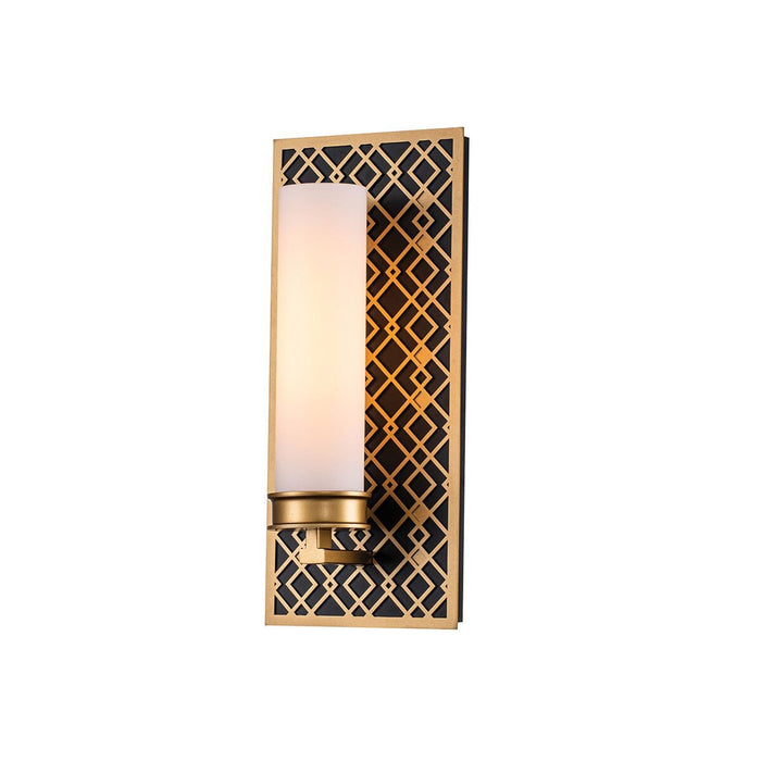 Belgrave Gold Diamond Pattern Wall Light Lighting