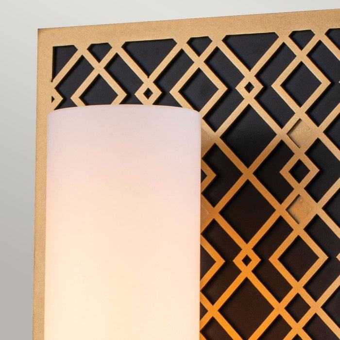 Belgrave Gold Diamond Pattern Wall Light Lighting