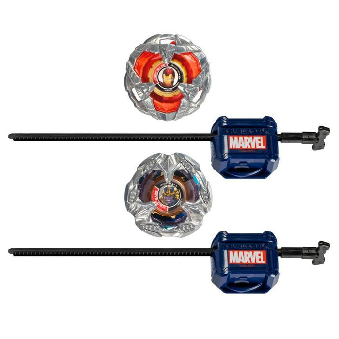 Beyblade X Marvel Iron Man 4-80B vs Thanos 4-60B Multipack