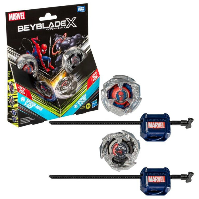 Beyblade X Marvel Spider-Man 3-60F vs Venom 3-80N Multipack