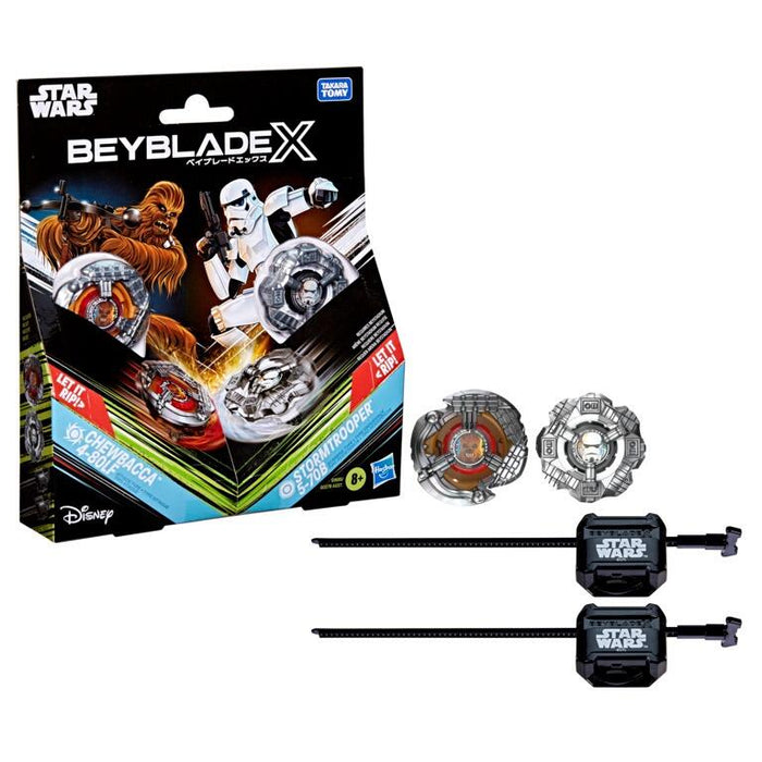 Beyblade X Star Wars Chewbacca 4-80LF vs Stormtrooper 5-70B Two Pack