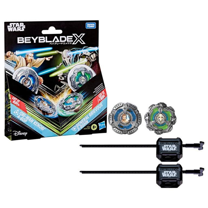 Beyblade X Star Wars Obi-Wan Kenobi 4-60P vs General Grievous 3-80HN Two Pack