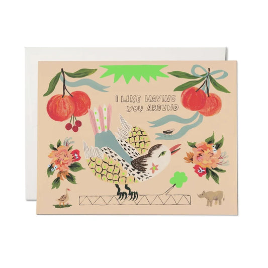 BIRD AND FLY CARD