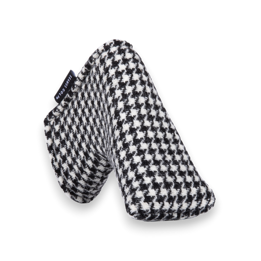 Black and White Houndstooth Tweed Blade Putter