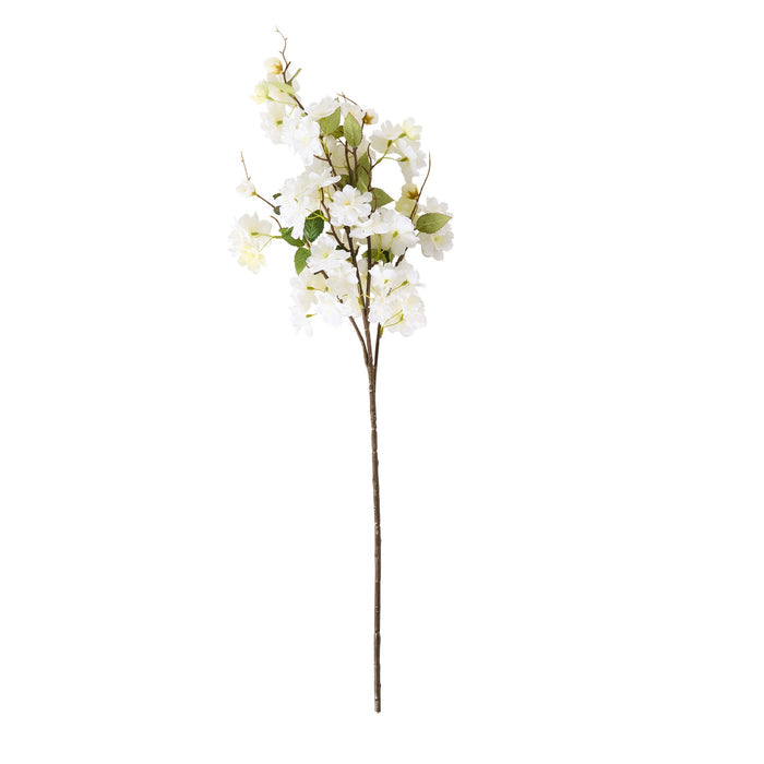 Bloomery Cherry Flower Stem White 90cm