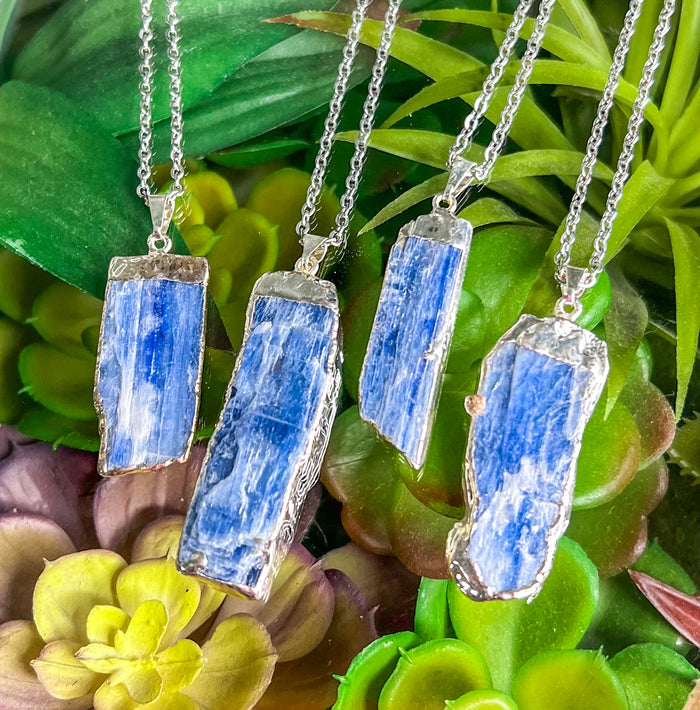 Blue Kyanite Rough Necklace