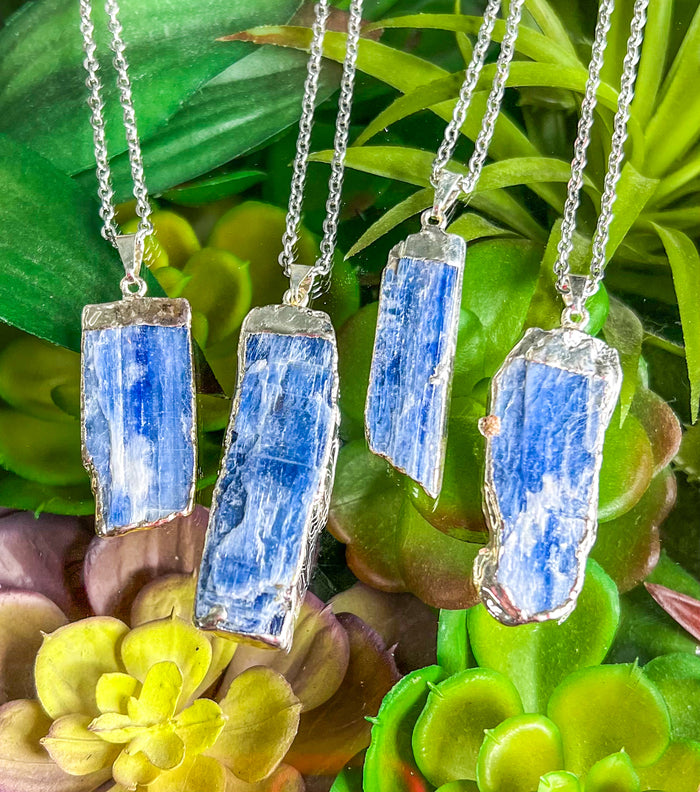 Blue Kyanite Rough Necklace