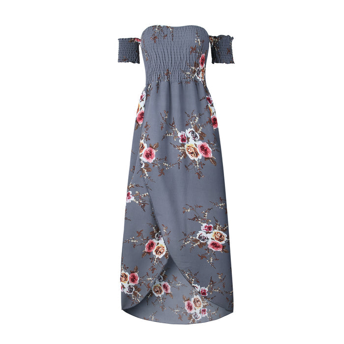 Boho women Off shoulder beach summer dresses