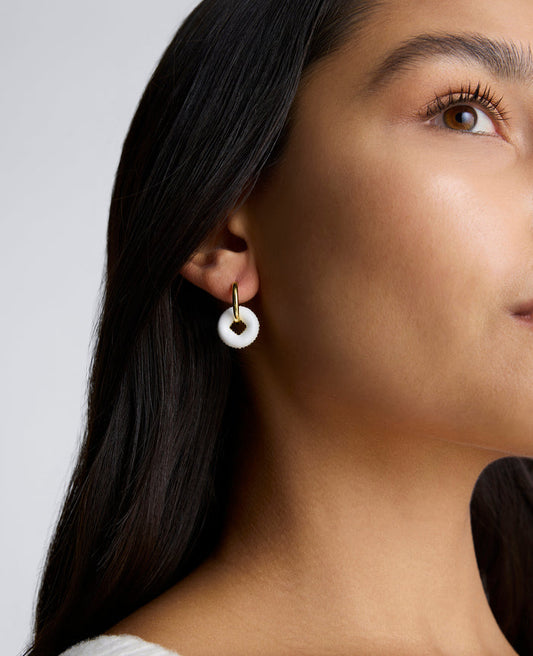 BONBONWHIMS Mental Health Coalition Earring - White