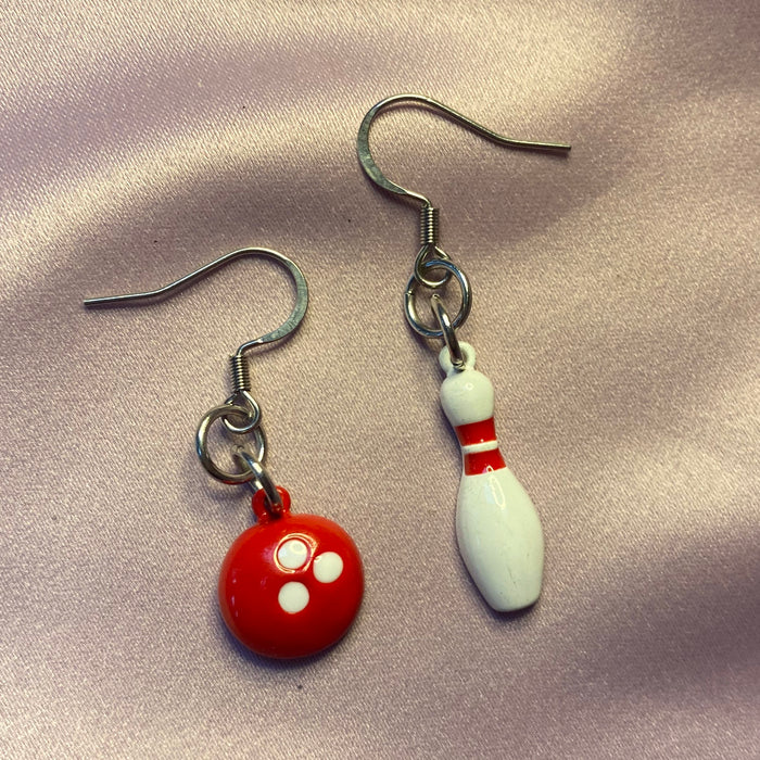 Bowling Ball & Pin Earrings