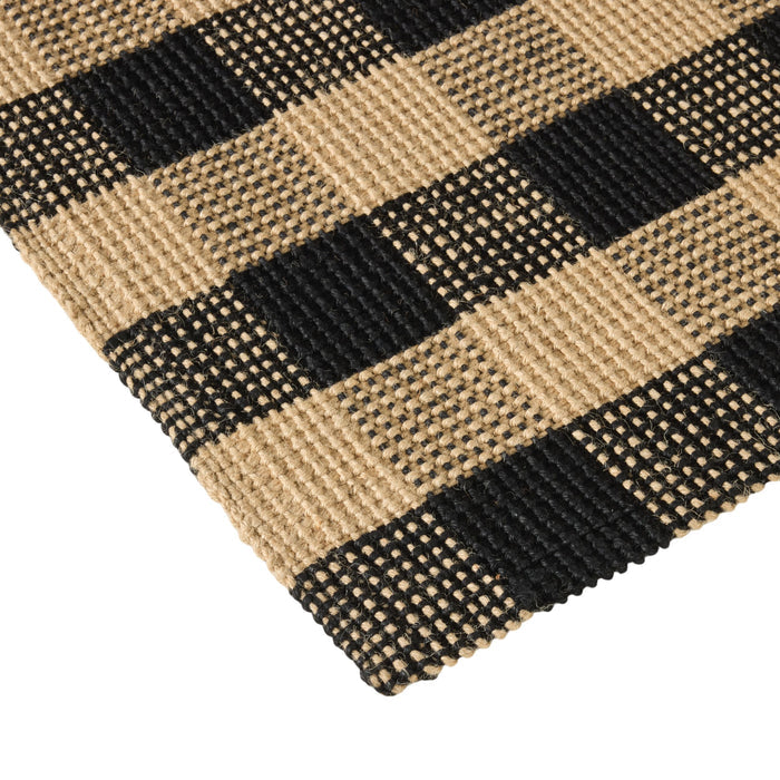 Buffalo Check Jute Doormat 60x90cm