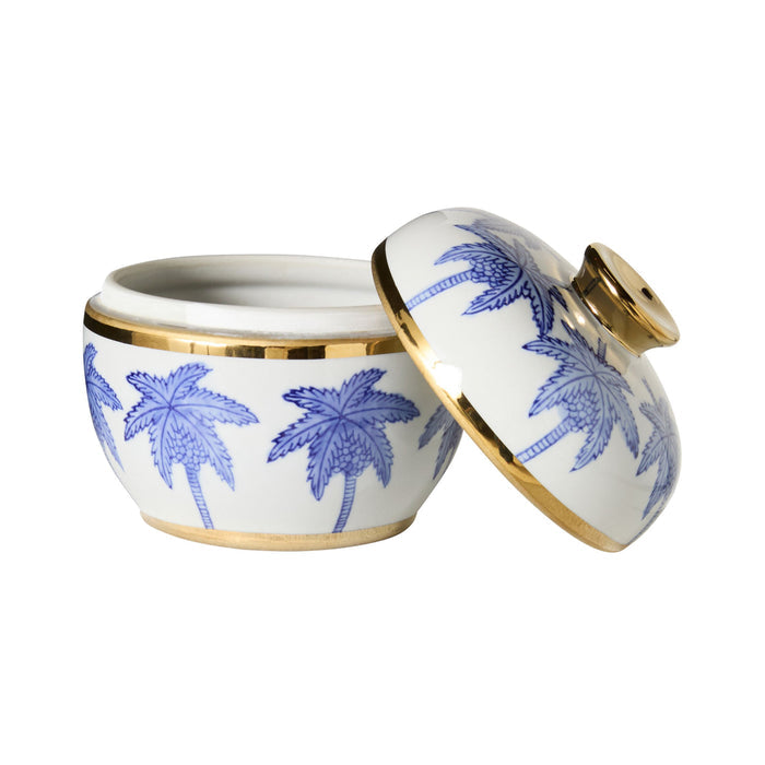 Celadon Sapphire Palm Jar 15cm
