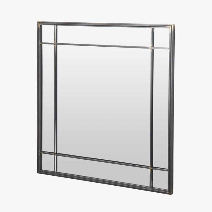 Chester Antique Bronze Square Metal Wall Mirror Accessories