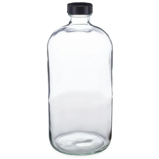 CLEAR GLASS BOTTLE 32oz