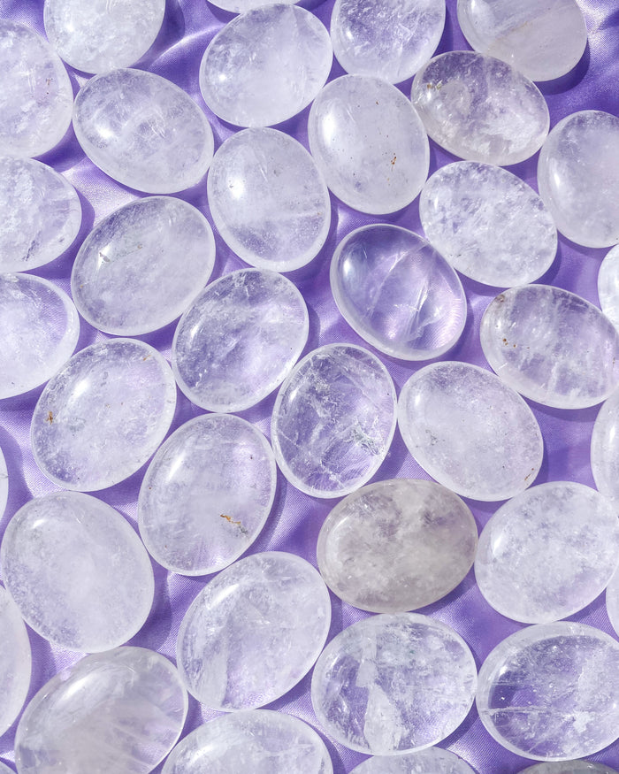 Clear Quartz Palm Stone