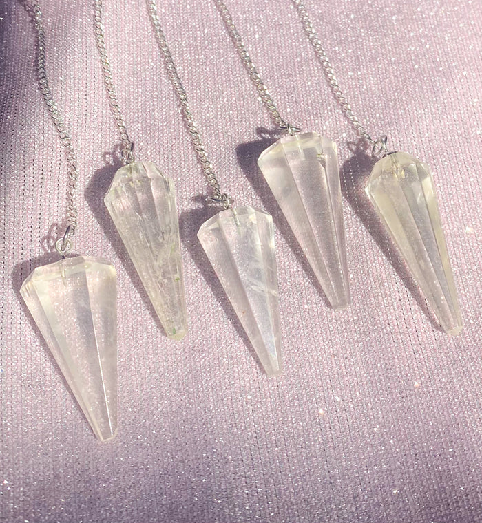 Clear Quartz Pendulum