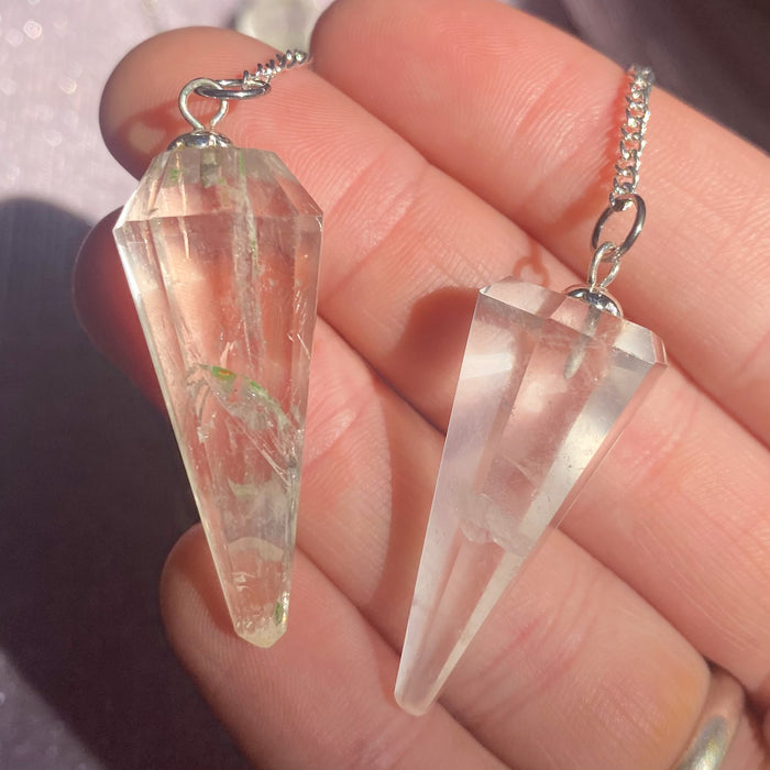 Clear Quartz Pendulum