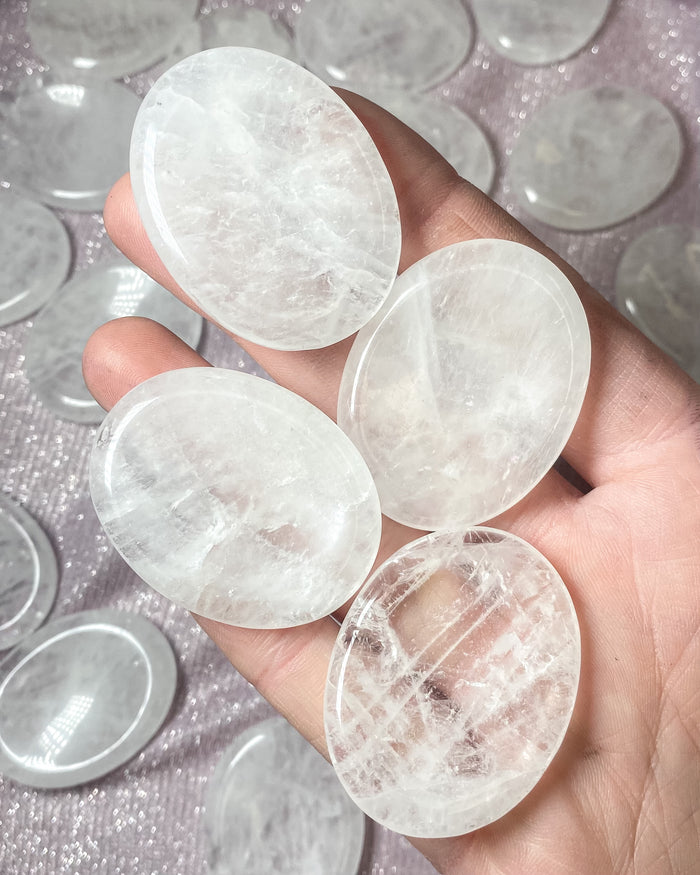 Clear Quartz Worry Stone