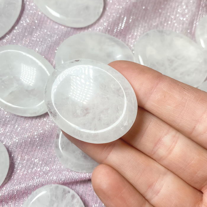 Clear Quartz Worry Stone