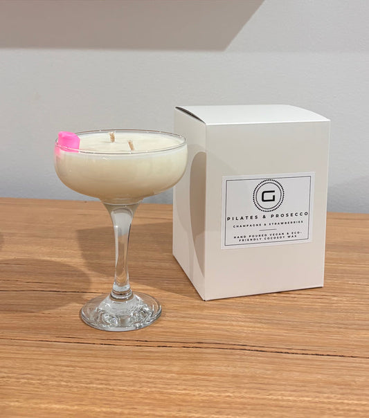 Pilates & Prosecco Cocktail Candle