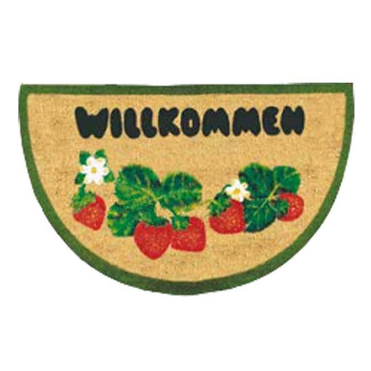 COIR MAT-STRAWBERRY WILLKOMMEN