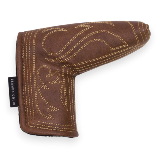 Cowboy Boot Leather Blade Putter - Whiskey Outlaw