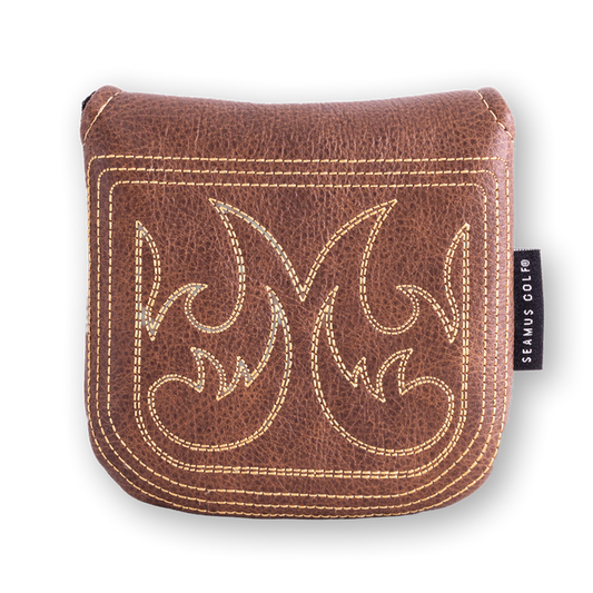 Cowboy Boot Leather Heel Shafted Mallet - Whiskey Outlaw