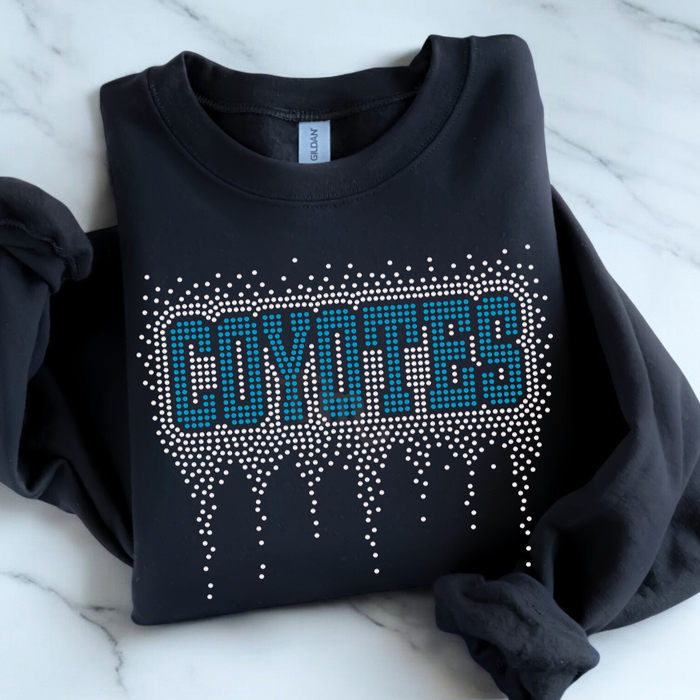 Coyotes Athletic Drip RHINESTONE TRANSFER