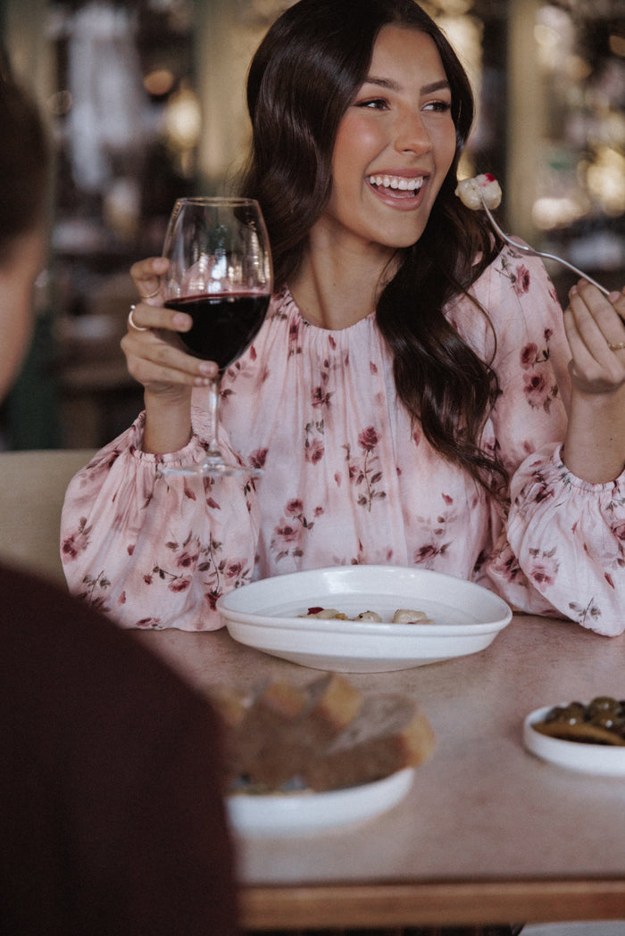 Petal and Pup USA TOPS Dallas Long Sleeve Top - Pink Rose