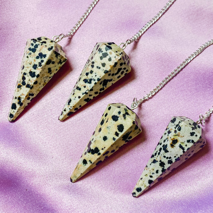 Dalmatian Jasper Pendulum