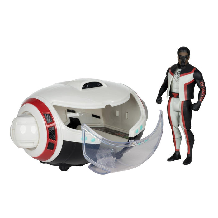 DC Direct: Super Powers 5 Inch Action Figure Vehicle - T-Craft With Mr Terrific (Superman Movie)