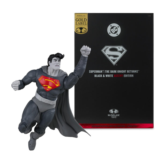 DC Multiverse 7 Inch Action Figure - Superman (The Dark Knight Returns) (Black & White Accent)