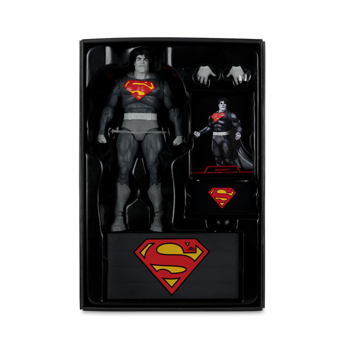 DC Multiverse 7 Inch Action Figure - Superman (The Dark Knight Returns) (Black & White Accent)