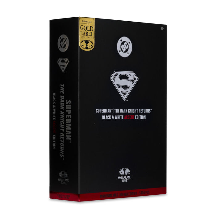 DC Multiverse 7 Inch Action Figure - Superman (The Dark Knight Returns) (Black & White Accent)
