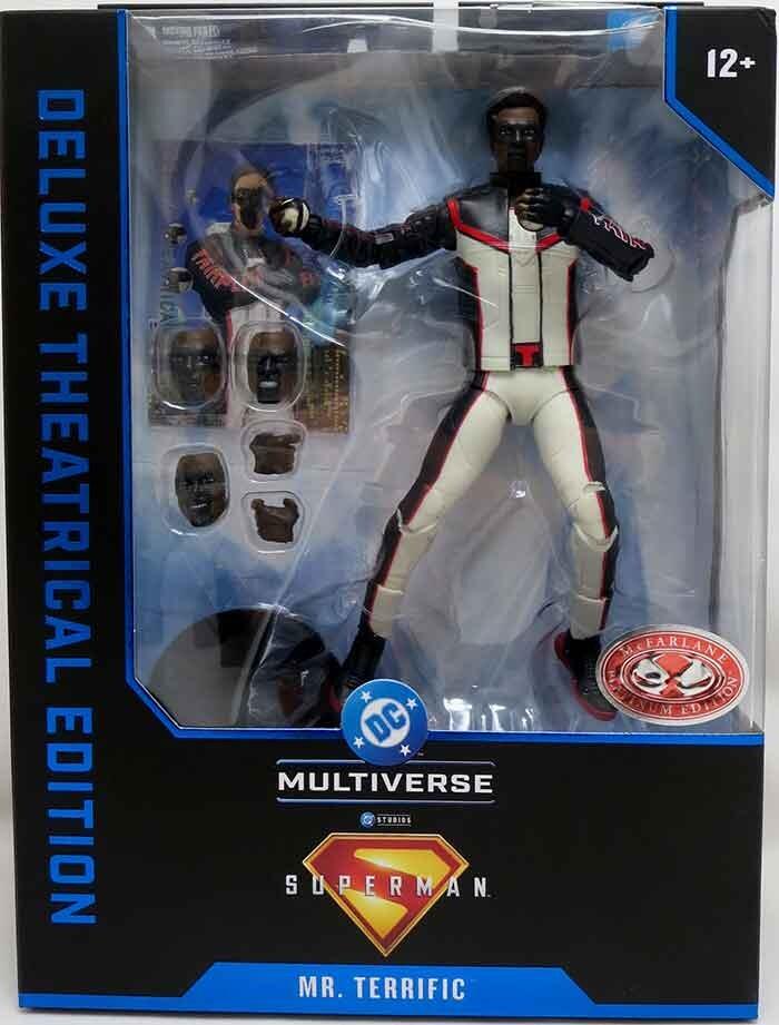 DC Multiverse 7 Inch Deluxe Theatrical Action Figure Wave 1 - Mr Terrific (Platinum Edition)
